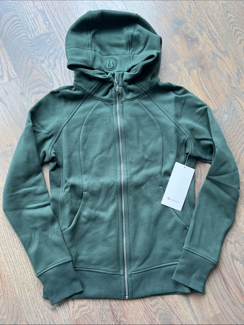 NWT lululemon Scuba Full Zip Hoodie • Legacy Green • 10